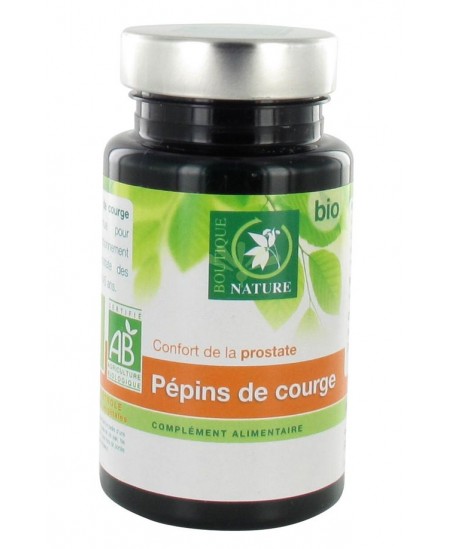 Boutique Nature - Pépins De Courge Bio - 60 Gélules Boutique Nature - Pépins De Courge Bio - 60 Gélules