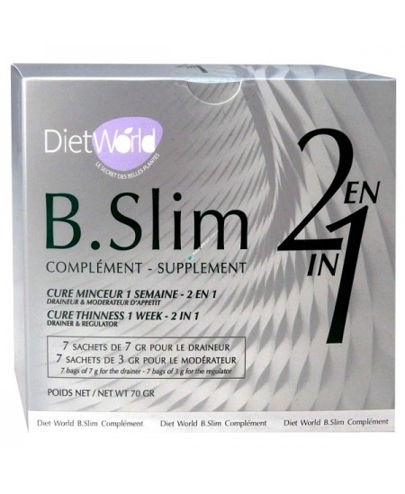Diet World - B. Slim - Cure Minceur 2 en 1 - 1 semaine Diet World - B. Slim - Cure Minceur 2 en 1 - 1 semaine