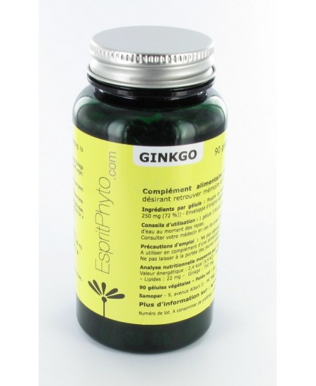 EspritPhyto - Ginkgo - 90 gélules EspritPhyto - Ginkgo - 90 gélules