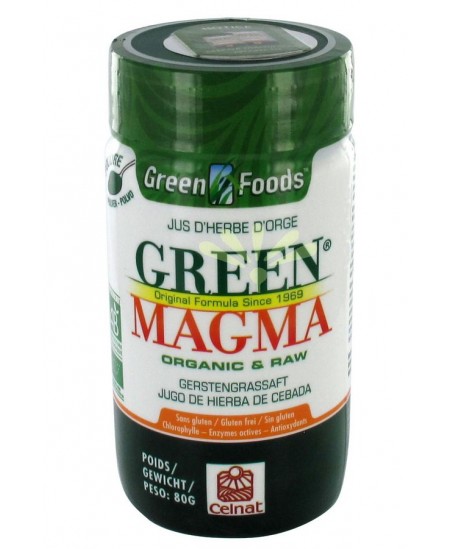 Green Magma - Jus D'Herbe D'Orge - 80 Gr Poudre Bio Green Magma - Jus D'Herbe D'Orge - 80 Gr Poudre Bio