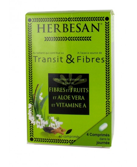 Herbesan - Transit & Fibres - 40 comprimés Herbesan - Transit & Fibres - 40 comprimés