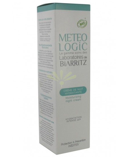 Laboratoires De Biarritz - MeteoLogic - Crème De Nuit Hydratante - 50 Ml Laboratoires De Biarritz - MeteoLogic - Crème De Nuit Hydratante - 50 Ml