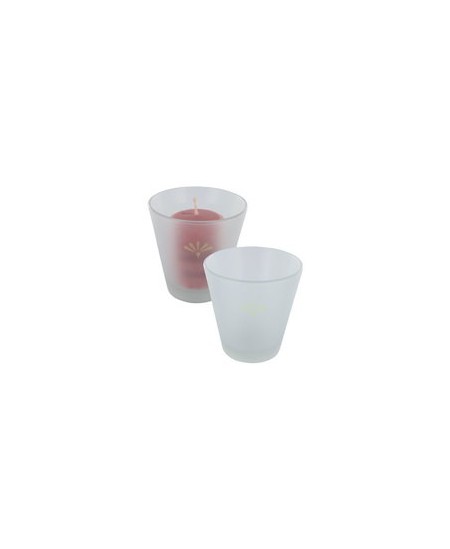 Lumen - Porte Bougie en Verre Satiné Lumen - Porte Bougie en Verre Satiné