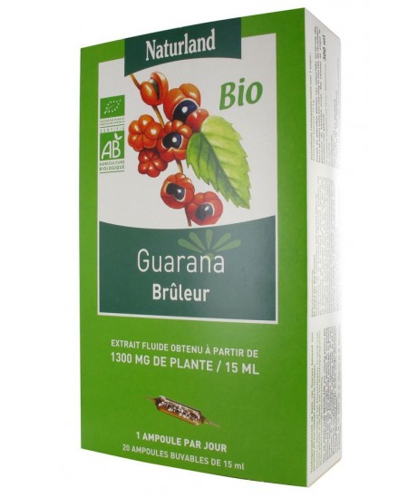 Naturland - Extrait Fluide Bio - Guarana Naturland - Extrait Fluide Bio - Guarana