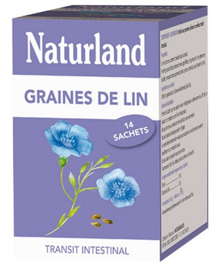 Naturland - Graines de Lin - 14 Sachets de 6,5 g Naturland - Graines de Lin - 14 Sachets de 6,5 g