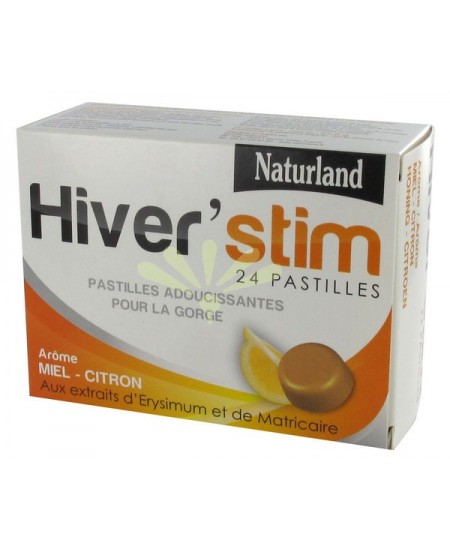 Naturland - Hiver'stim Pastilles Miel, Citron Naturland - Hiver'stim Pastilles Miel, Citron