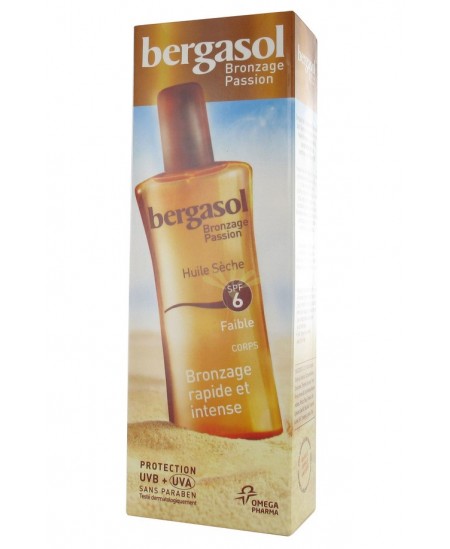 Omega Pharma - Bergasol - Huile Sèche Bronzage - SPF 6 - Spray 125 Ml Omega Pharma - Bergasol - Huile Sèche Bronzage - SPF 6 - Spray 125 Ml