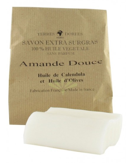 Terres Dorées - Savon Amande Extra Doux Surgras 100 Gr Terres Dorées - Savon Amande Extra Doux Surgras 100 Gr