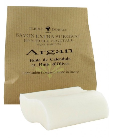 Terres Dorées - Savon Huile d'Argan 100% végétal - 100g Terres Dorées - Savon Huile d'Argan 100% végétal - 100g