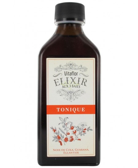 Vitaflor - Elixir Aux 3 Baies - Tonique - Flacon 200 Ml Vitaflor - Elixir Aux 3 Baies - Tonique - Flacon 200 Ml