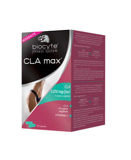 Biocyte - CLA Max - Séchage Intensif - 60 Capsules Biocyte - CLA Max - Séchage Intensif - 60 Capsules