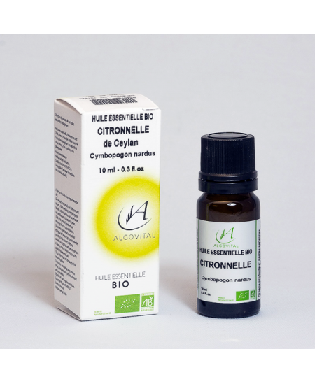 Algovital - Huile Essentielle Bio - Citronnelle de Ceylan Algovital - Huile Essentielle Bio - Citronnelle de Ceylan