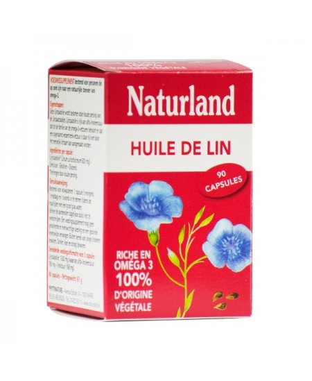Naturland - Huile de Lin - 75 capsules Naturland - Huile de Lin - 75 capsules