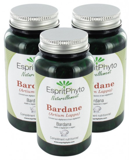 EspritPhyto - Bardane - Cure de 2 Mois (3 Boîtes de 90 Gélules) EspritPhyto - Bardane - Cure de 2 Mois (3 Boîtes de 90 Gélules)