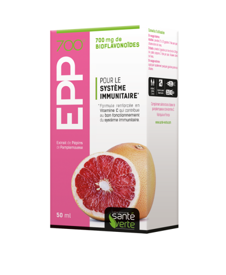 Santé Verte - EPP 700 - Extrait de Pépins de Pamplemousse - 50 Ml Santé Verte - EPP 700 - Extrait de Pépins de Pamplemousse - 50 Ml