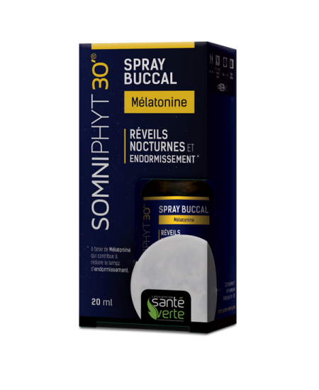 Santé Verte - Somniphyt Mélatonine - Spray 20 Ml Santé Verte - Somniphyt Mélatonine - Spray 20 Ml