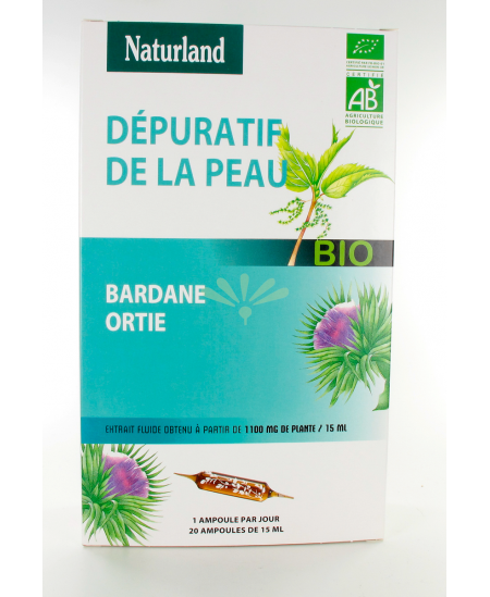 Naturland - Extrait fluide bio - Bardaneet ortie Naturland - Extrait fluide bio - Bardaneet ortie