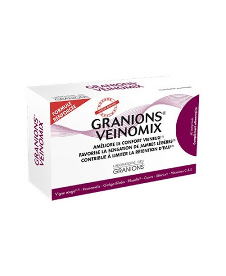 Laboratoire des Granions - Veinomix - 60 comprimés Laboratoire des Granions - Veinomix - 60 comprimés