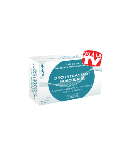 Laboratoire Des Granions - Décontractant Musculaire - 30 Ampoules Laboratoire Des Granions - Décontractant Musculaire - 30 Ampoules