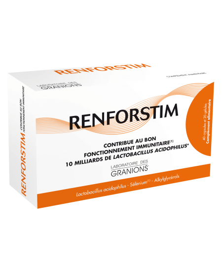 Laboratoire des Granions - Renforstim - 40 capsules et 20 gélules Laboratoire des Granions - Renforstim - 40 capsules et 20 gélules