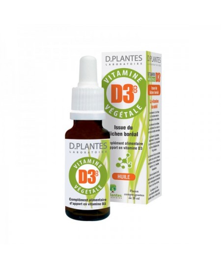 D. Plantes - Vitamine D3+ + Végétale - flacon 20 ml D. Plantes - Vitamine D3+ + Végétale - flacon 20 ml