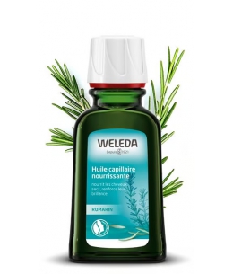 Huile capillaire nourrissante au romarin BIO - 50 ml - Weleda cheveux secs et abîmés Espritphyto