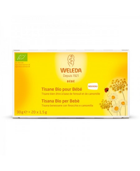 Weleda - Tisane Bio pour bébé - 20 sachets de 1,5 g Weleda - Tisane Bio pour bébé - 20 sachets de 1,5 g