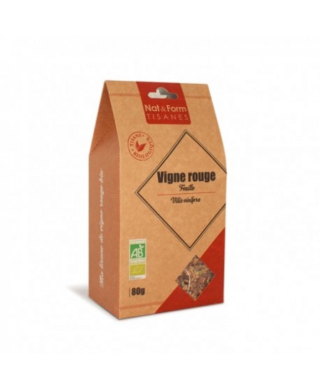 Nat & Form - Tisane Vigne Rouge Feuille Bio - 80 g Nat & Form - Tisane Vigne Rouge Feuille Bio - 80 g