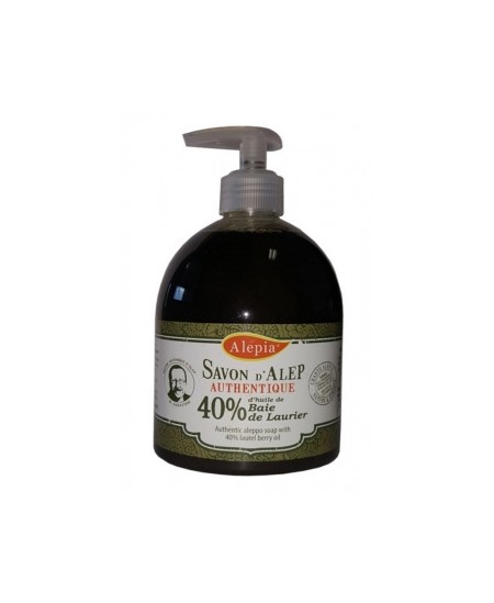 Alepia - Pouss' Savon d'Alep liquide authentique 40% laurier - 500 ml Alepia - Pouss' Savon d'Alep liquide authentique 40% laurier - 500 ml