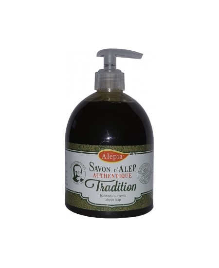 Alepia - Pouss savon d'Alep liquide authentique tradition - 500 ml