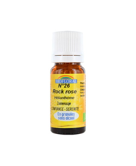 Biofloral - Elixir Rock Rose n°26 Hélianthème en granules - 10 gr Biofloral - Elixir Rock Rose n°26 Hélianthème en granules - 10 gr