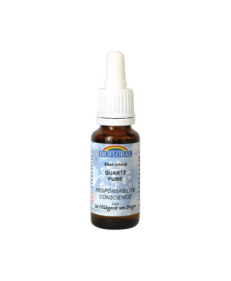 Biofloral - Elixir Cristal N°19 Quartz Fumé Responsabilité et Conscience - 20 ml Biofloral - Elixir Cristal N°19 Quartz Fumé Responsabilité et Conscience - 20 ml