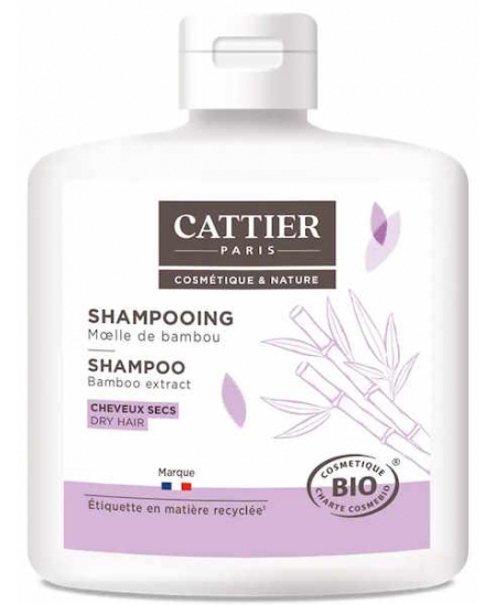 Cattier - Shampoing à la moëlle de bambou cheveux secs - 250 ml