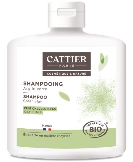 Cattier - Shampoing à l'argile verte pour cheveux gras - 250 ml Cattier - Shampoing à l'argile verte pour cheveux gras - 250 ml