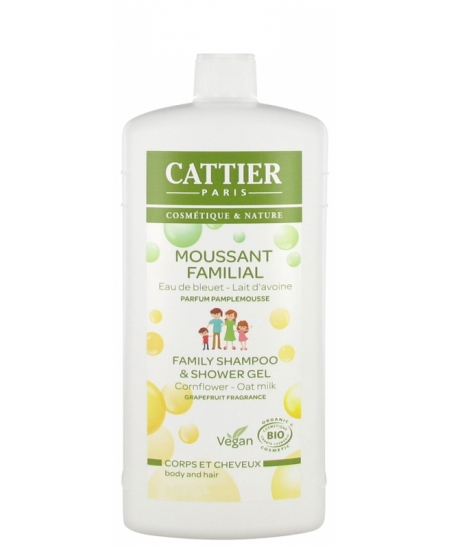 Cattier - Moussant Familial au Lactoserum cheveux et corps - 500 ml Cattier - Moussant Familial au Lactoserum cheveux et corps - 500 ml
