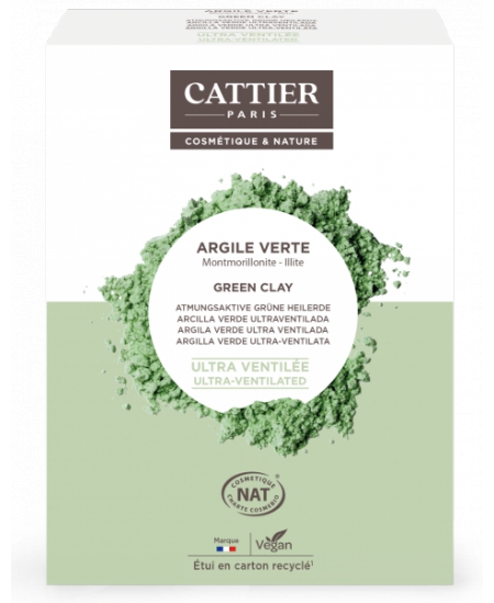 Cattier - Arile Verte Ultra Ventilée Montmorillonite Illite - 250 gr Cattier - Arile Verte Ultra Ventilée Montmorillonite Illite - 250 gr