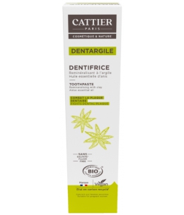 Cattier - Dentifrice Dentargile reminéralisant à l'Anis anti tartre - 75 ml