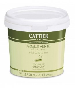 Argile verte Montmorillonite Prête à l'Emploi 1,350 kg Cattier adoucit les peaux sensibles Espritphyto