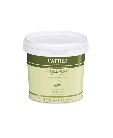 Argile verte Montmorillonite Prête à l'Emploi 1,350 kg Cattier adoucit les peaux sensibles Espritphyto Argile verte Montmorillonite Prête à l'Emploi 1,350 kg Cattier adoucit les peaux sensibles Espritphyto