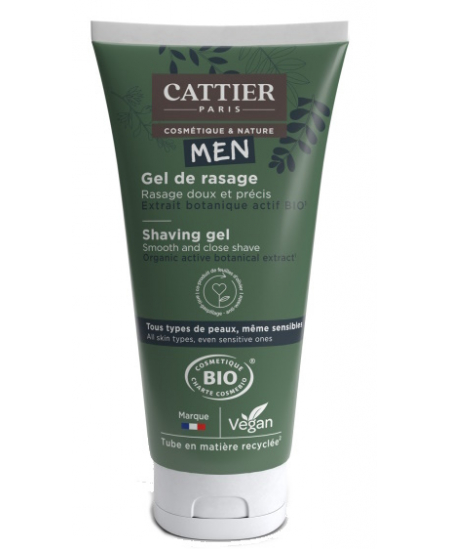 Cattier - Gel de rasage Homme tous types de peaux- 150 ml