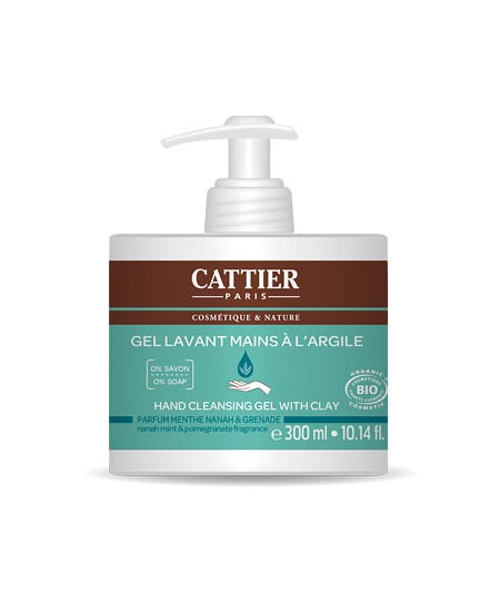 Cattier - Gel lavant mains à l'argile Parfum Menthe nanah et Grenade sans savon - 300 ml Cattier - Gel lavant mains à l'argile Parfum Menthe nanah et Grenade sans savon - 300 ml