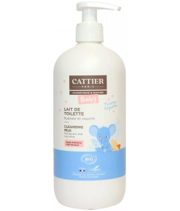 Cattier - Lait de Toilette bébé Visage et Corps à l'Amande Douce - 500 ml