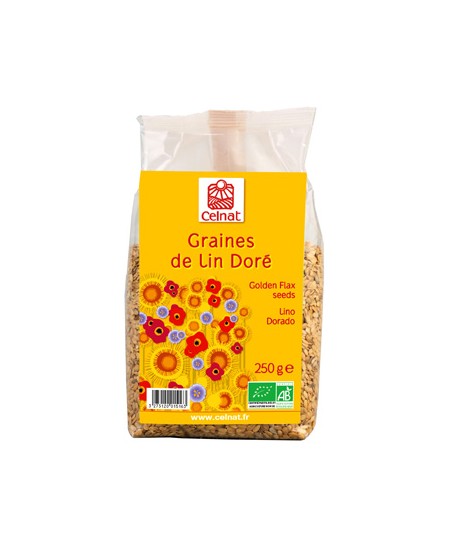 Celnat - Graines de lin doré - 250 gr Celnat - Graines de lin doré - 250 gr