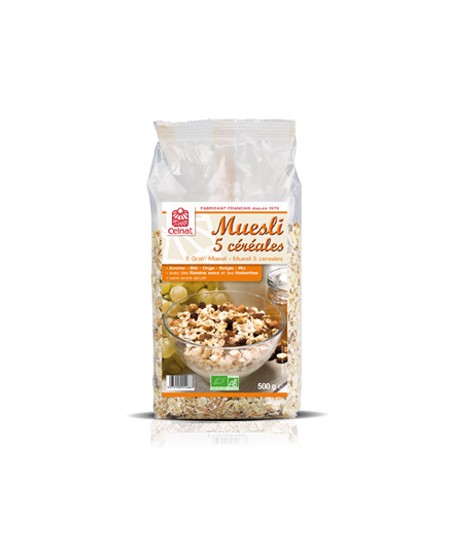 Celnat - Muesli 5 céréales - 500 gr Celnat - Muesli 5 céréales - 500 gr