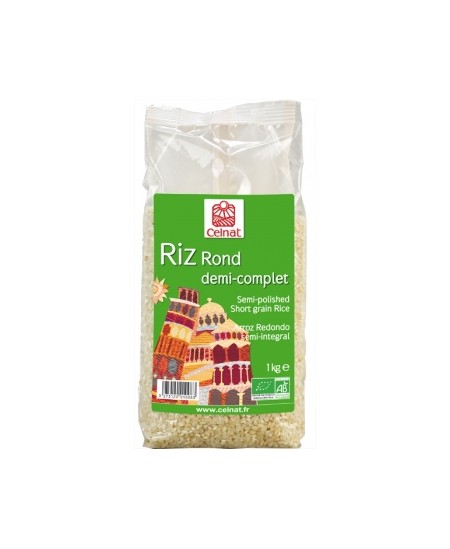Celnat - Riz Rond demi complet - 1 kg Celnat - Riz Rond demi complet - 1 kg