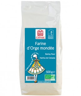 Celnat Farine d'Orge mondée 500 gr issu de l'agriculture biologique Espritphyto