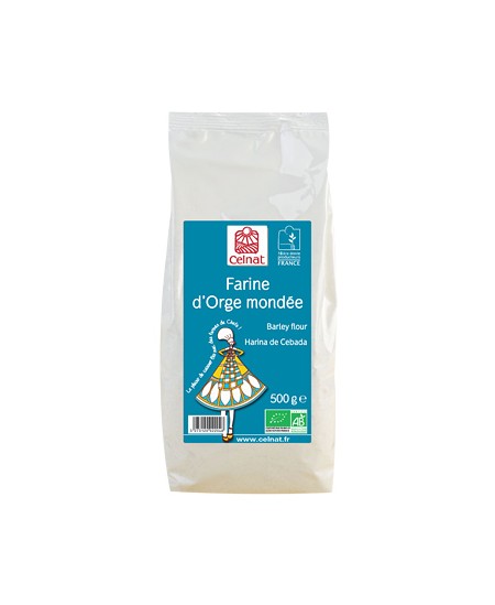 Celnat Farine d'Orge mondée 500 gr issu de l'agriculture biologique Espritphyto Celnat Farine d'Orge mondée 500 gr issu de l'agriculture biologique Espritphyto