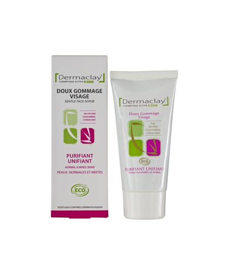 Dermaclay - Gommage doux visage unifiant purifiant - 75 ml Dermaclay - Gommage doux visage unifiant purifiant - 75 ml