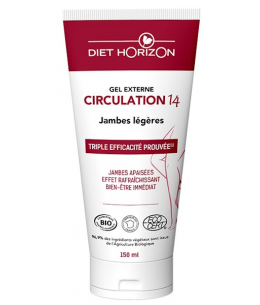 Circulation 14 Gel Externe Bio Tube - 150 ml - Diet Horizon gel circulation bio Espritphyto