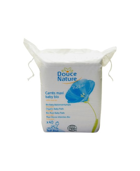 Douce Nature - 60 carrés Maxi Baby coton bio Douce Nature - 60 carrés Maxi Baby coton bio